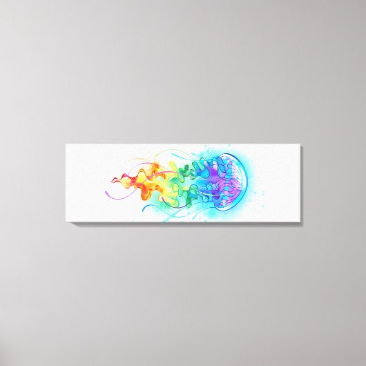 Toile Méduse arc-en-ciel (Recto)