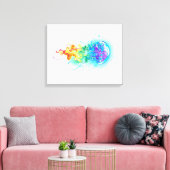 Toile Méduse arc-en-ciel (Insitu(Salon))