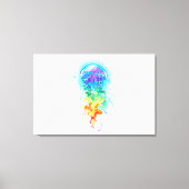 Toile Méduse arc-en-ciel (Recto)