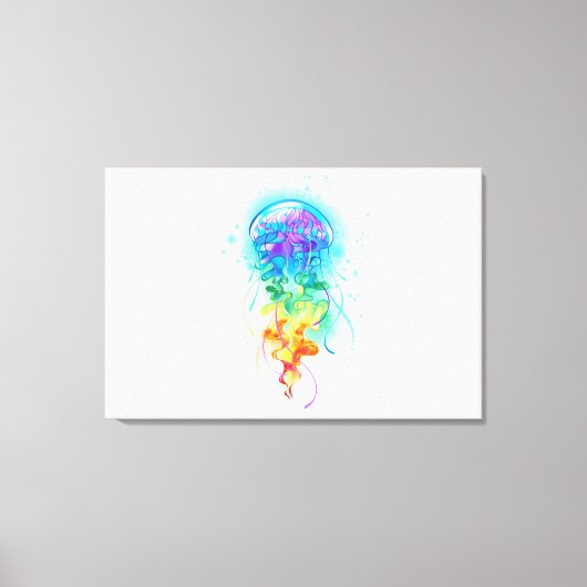 Toile Méduse arc-en-ciel (Recto)