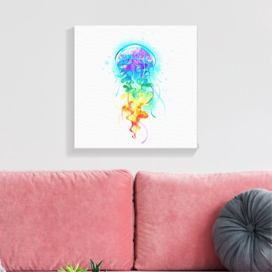 Toile Méduse arc-en-ciel (Insitu(Salon))