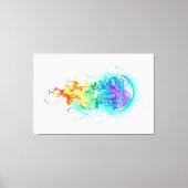 Toile Méduse arc-en-ciel (Recto)