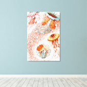 Toile Méduse, Discomedusae par Ernst Haeckel (Insitu (Plancher de Bois))