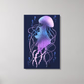 Toile Méduse Éthérée Violet Bleu (Recto)