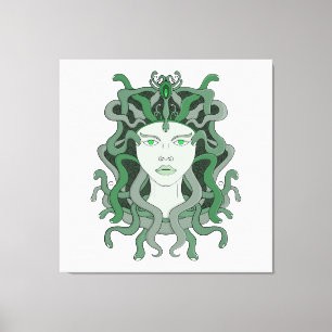 Toile Meduse Gorgo Serpent Gorgone Monstre Mythologie Gr