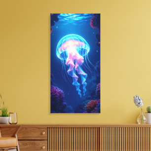 Toile Méduse lumineuse