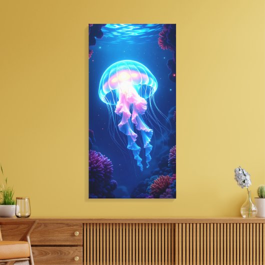 Toile Méduse lumineuse (Insitu(Salon))