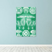 Toile Méduses, Discomedusae par Ernst Haeckel (Insitu (Plancher de Bois))