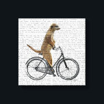 Toile Meerkat à vélo<br><div class="desc">Transports et voyages</div>