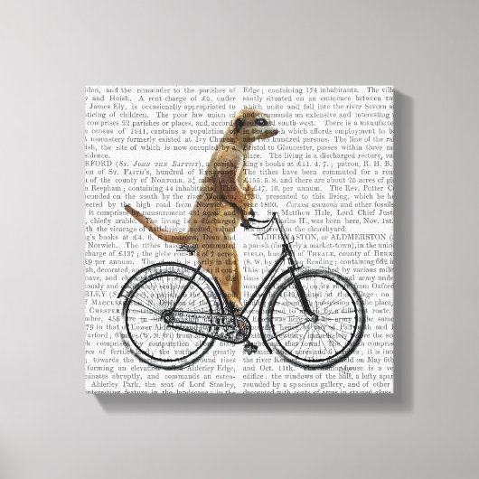 Toile Meerkat à vélo (Recto)