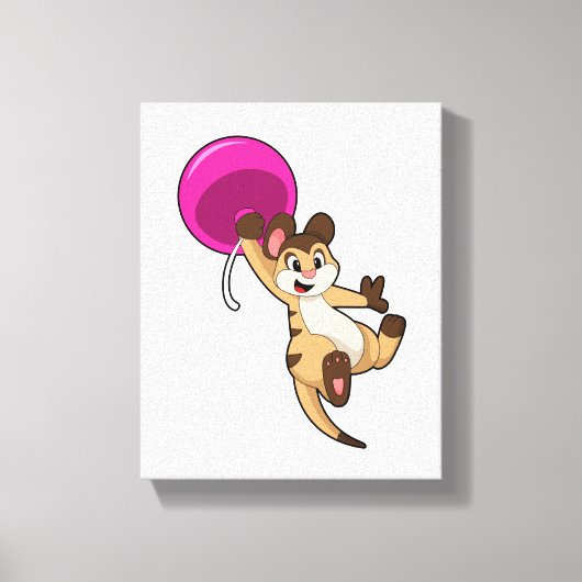 Toile Meerkat avec ballon (Recto)
