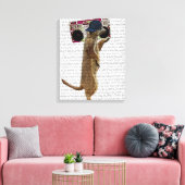 Toile Meerkat avec Boom Box Ghetto Blaster (Insitu(Salon))