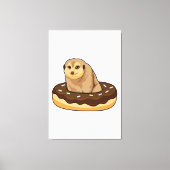 Toile Meerkat avec Donut (Recto)