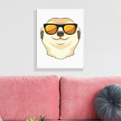 Toile Meerkat avec lunettes de soleil (Insitu(Salon))
