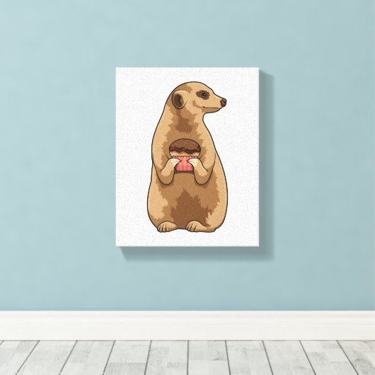 Toile Meerkat avec Muffin (Insitu (Plancher de Bois))
