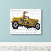 Toile Meerkat dans le Hot Rod (Insitu (Plancher de Bois))