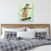 Toile Meerkat Sur Skateboard (Insitu(Chambre))