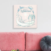Toile Meet me in LOTHLORIEN™ - Swan Boat (Insitu(Salon))