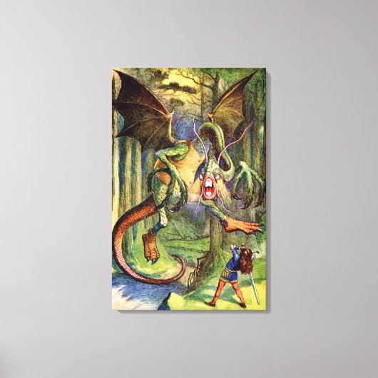 Toile Méfiez-vous du Jabberwocky, mon fils (Recto)