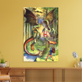 Toile Méfiez-vous du Jabberwocky, mon fils (Insitu(Salon))