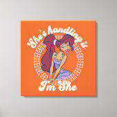 Toile Megara - She's Handling It, I'm She Canvas Print (Recto)
