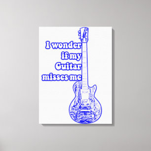 Toile Meilleur guitariste du monde. bleu vintage