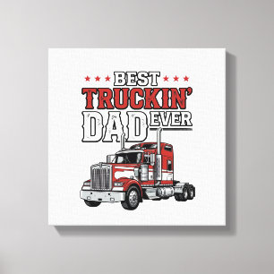 Toile Meilleur Papa de Camionneur Ever Création de Chemi