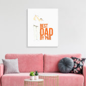 Toile Meilleur papa par rapport (Insitu(Salon))