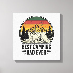 Toile Meilleur père de camping jamais conception de chem