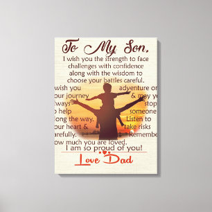 Toile Meilleur poison pour Son   To My Son Quotes