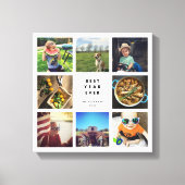 Toile Meilleure année jamais Instagram Photo Collage (Recto)