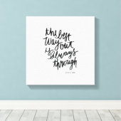 Toile Meilleure façon de sortir Motivations Citer Brush  (Insitu (Plancher de Bois))