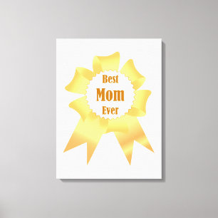 Toile Meilleure maman jamais Golden Lauréat du prix ruba