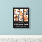 Toile Meilleure Maman Toujours Fête des mères Collage ph (Insitu (Plancher de Bois))