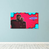 Toile Meilleurs amis (Insitu (Plancher de Bois))