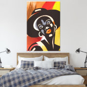 Toile Melancholy in Abstraction: Female Silhouette (Insitu(Chambre))