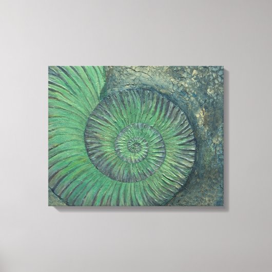 Toile Mélange de peinture à l'ammonite (Recto)
