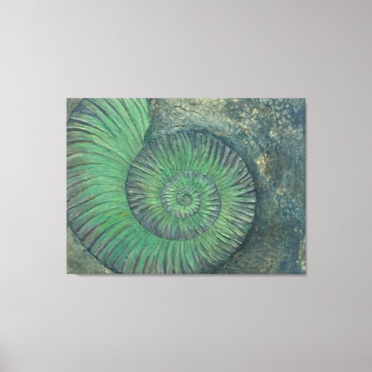 Toile Mélange de peinture à l'ammonite (Recto)