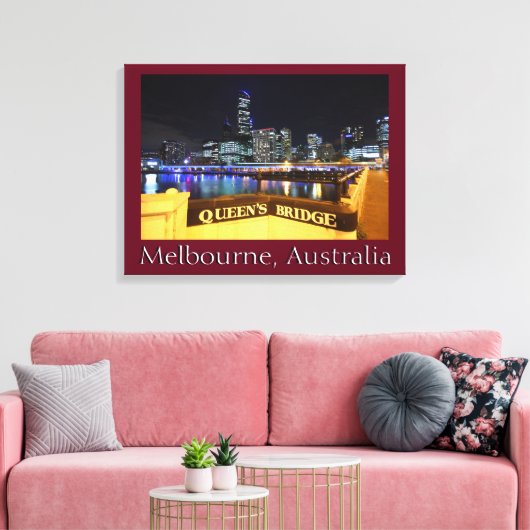 Toile Melbourne CBD Queens Bridge (Insitu(Salon))