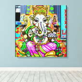 Toile Melbourne Graffiti Street Art Ganesh Elephant Neon (Insitu (Plancher de Bois))