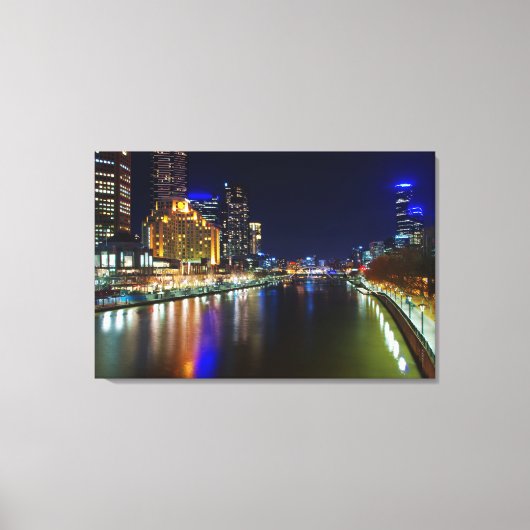 Toile Melbourne la nuit (Recto)