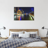 Toile Melbourne la nuit (Insitu(Chambre))