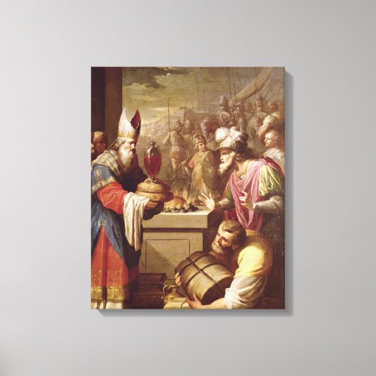 Toile Melchizedek propose du pain et du vin (Recto)