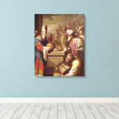 Toile Melchizedek propose du pain et du vin (Insitu (Plancher de Bois))