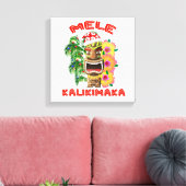 Toile Mele Kalikimaka Santa Claus Tiki (Insitu(Salon))