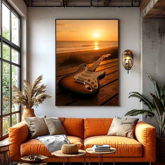 Toile Mélodie du coucher de soleil