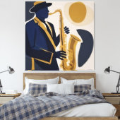 Toile Mélodie Jazz (Insitu(Chambre))