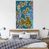 Toile Melting Memphis Vibes II (Insitu(Chambre))