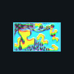 Toile Melting Memphis Vibes III<br><div class="desc">Melting Memphis Vibes III.  2026,  Ken Gage.  Digital art: abstract.</div>