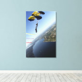 Toile Membres de l'équipe de parachutistes de la marine (Insitu (Plancher de Bois))